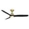 Modern Forms Skylark 3-Blade Smart Ceiling Fan 54in Satin Brass Black 3000K LED Light Kit and Remote Control FR-W2202-54L - alternate 1
